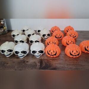 Halloween Skull and Pumpkin String Light Covers
